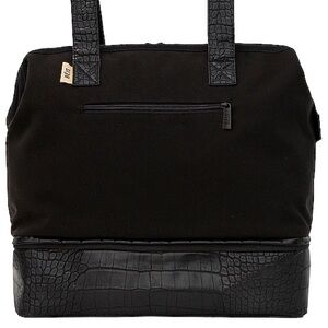 Beis Mini Weekender in Black Croc